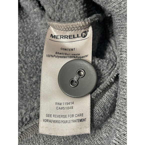Merrell Women Gray Shawl Collar Button Front Knit Jacket Cardigan XS - Picture 6 of 8